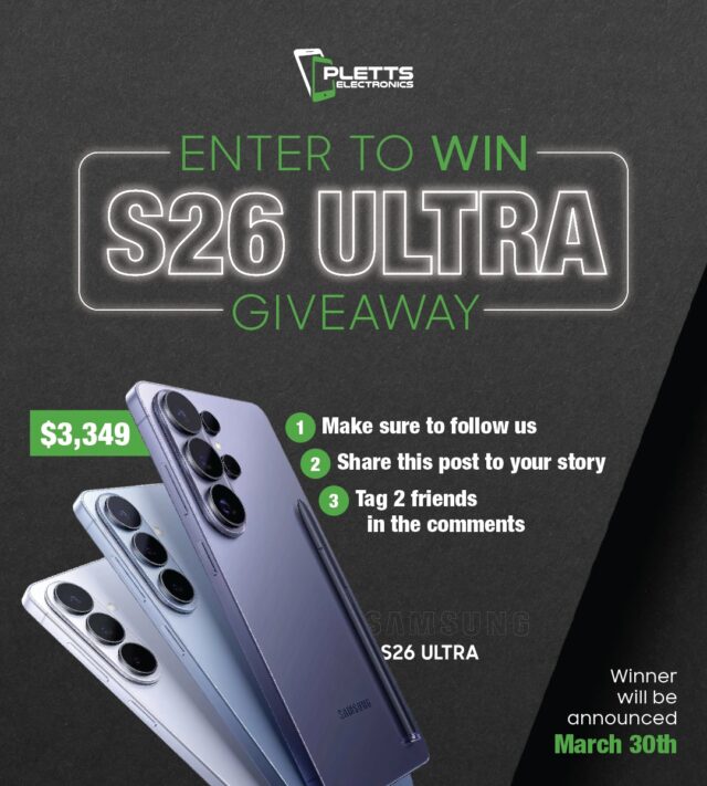 Enter to win the just released SAMSUNG GALAXY S26 ULTRA! 🥳

Steps are simple:
✅ FOLLOW us
✅ SHARE this post to your story
✅ TAG 2 friends in the comments

Winner will be announced March 30, 2026. Good luck everyone!